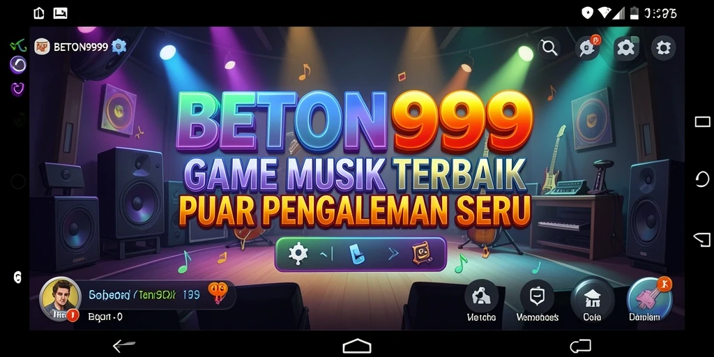 Tampilan gameplay seru dari BETON999 yang menguji ketepatan dan kecepatan.