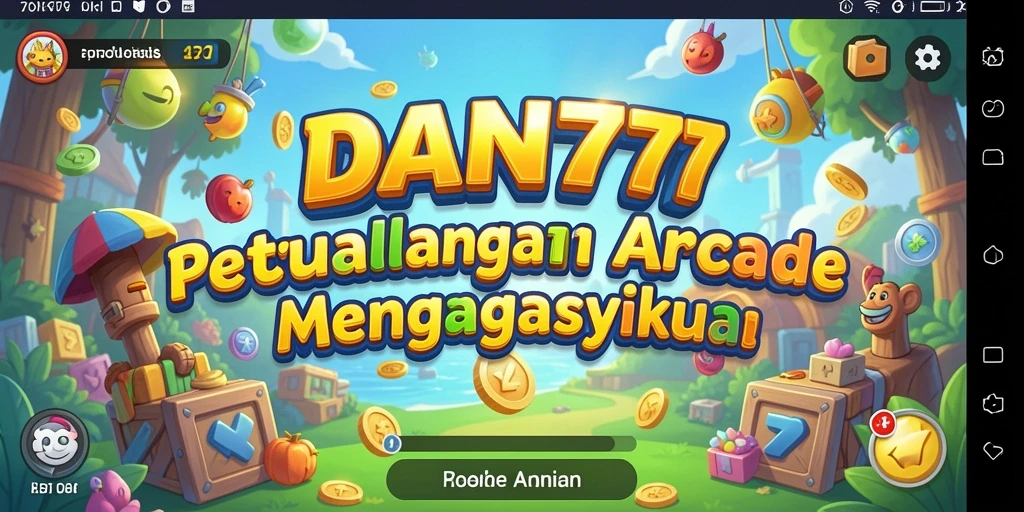 Screenshot utama DAN777 menampilkan aksi gameplay Arcade yang seru.