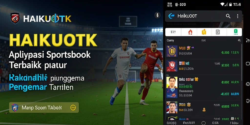 Screenshot HAIKUOTK menampilkan berbagai jenis taruhan olahraga secara menarik.