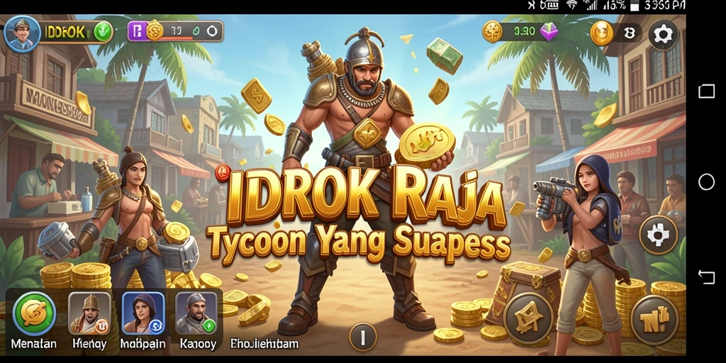 Screenshot IDROK menampilkan aksi strategi Tycoon yang mengasyikkan.