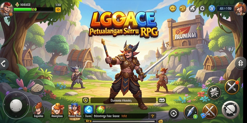 Tampilan menarik saat bermain LGOACE, menampilkan aksi RPG yang seru.