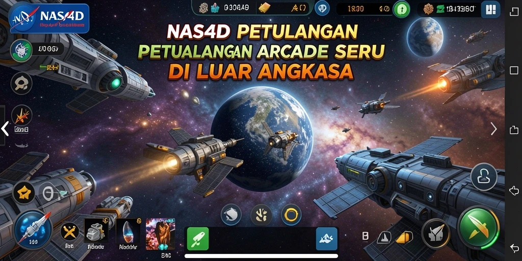 Gameplay seru NASA4D dengan tantangan luar angkasa yang menarik.