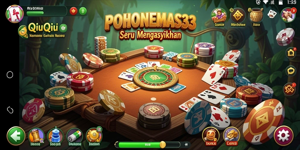 Screenshot gameplay seru dari POHONEMAS33 saat bermain QiuQiu.