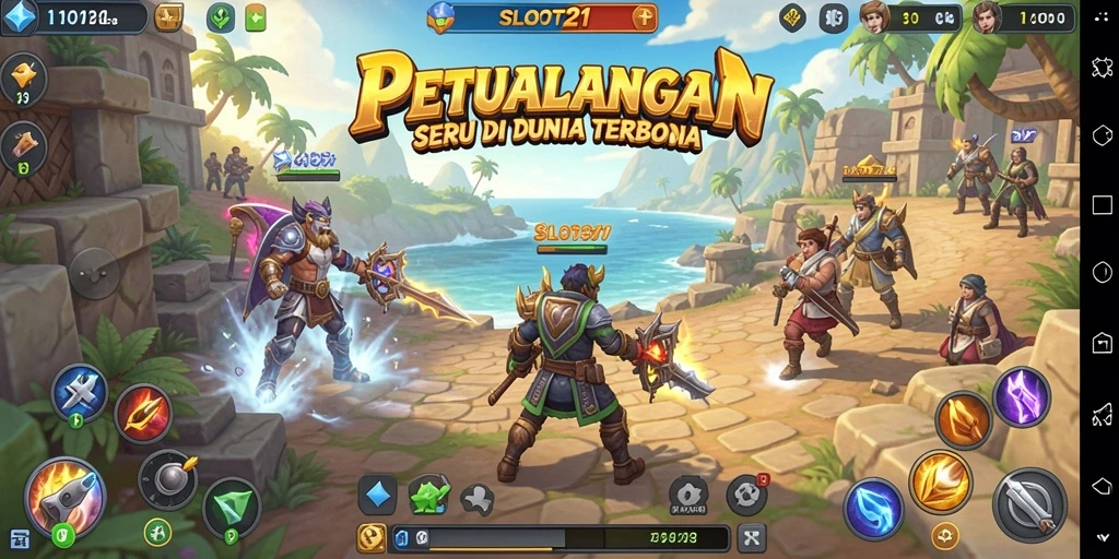 Tampilan gameplay SLOT21 yang menarik di dunia terbuka.