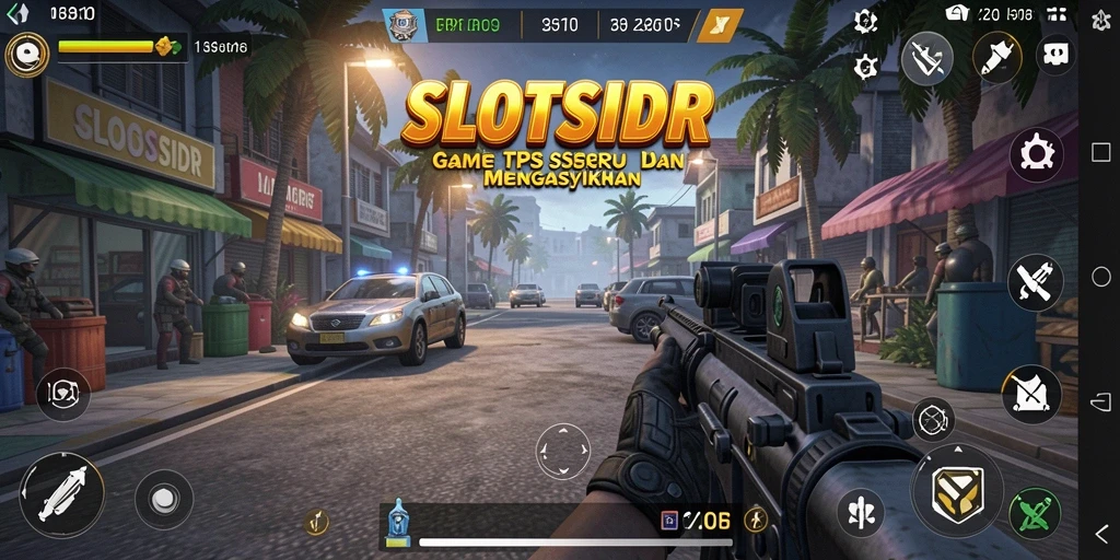 Tampilan gameplay menegangkan di SLOTSIDR dengan aksi TPS.