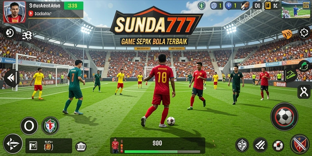 Tampilan utama gameplay SUNDA777 yang memukau dalam sepak bola.