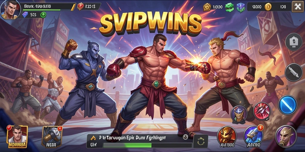 Tampilkan pertarungan seru dalam gameplay SVIPWINS.