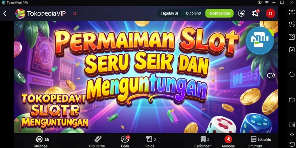 Tampilan gameplay menarik dari TOKOPEDIAVIP yang seru.