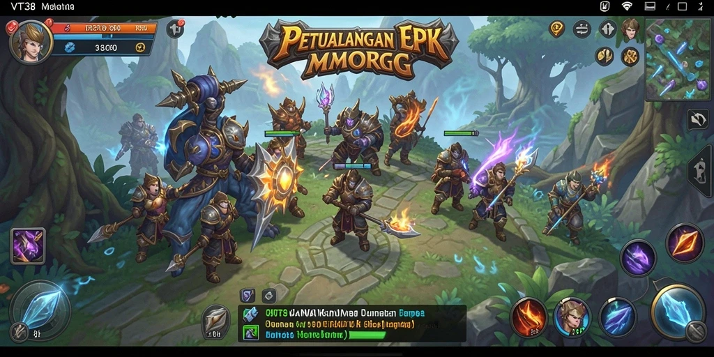 Tampilkan aksi pertempuran epik dalam gameplay VT38.