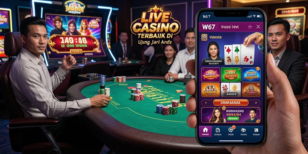 Tampilan gameplay W67 menyajikan pengalaman Live Casino yang mengasyikkan.
