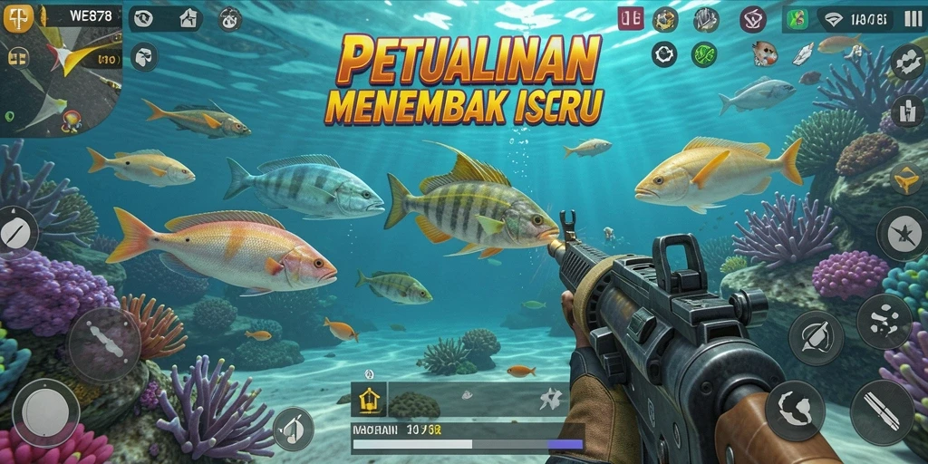 Tampilan gameplay seru Tembak Ikan di WE878.